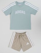 adidas Sportswear Тениска и шорти Бял/Бледозелен/Каки