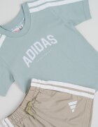 adidas Sportswear Тениска и шорти Бял/Бледозелен/Каки