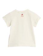 adidas Sportswear Тениска и шорти Marvel Тъмночервен/Мръснобял