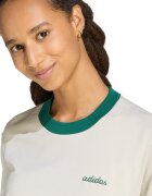 adidas Sportswear Tениска с контрасти и лого Аква зелено/Светло бежово