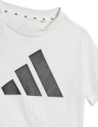 adidas Sportswear Тениска с лого и къс панталон Бял/Черен