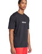 adidas Sportswear Тениска с овално деколте и лого Бял/Избеляло черно