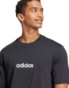 adidas Sportswear Тениска с овално деколте и лого Бял/Избеляло черно
