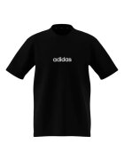 adidas Sportswear Тениска с овално деколте и лого Бял/Избеляло черно