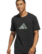 adidas Sportswear Тениска с овално деколте и лого Черен