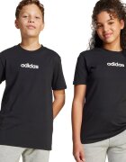 adidas Sportswear Тениска с овално деколте и лого Черен/Бял
