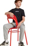 adidas Sportswear Тениска с овално деколте и лого Черен/Бял