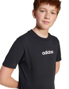 adidas Sportswear Тениска с овално деколте и лого Черен/Бял