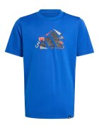 adidas Sportswear Тениска с овално деколте и лого Кралско Синьо