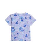 adidas Sportswear Тениска с памук и шорти с принт на Stitch Лилав/Син