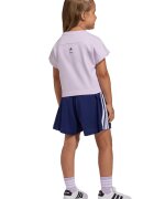 adidas Sportswear Тениска с принт и къс панталон 2 части Бял/Светлорозов/Тъмносин
