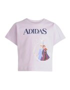 adidas Sportswear Тениска с принт и къс панталон 2 части Бял/Светлорозов/Тъмносин