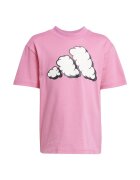 adidas Sportswear Тениска с принт и шорти - 2 части Червен/Бял/Розово