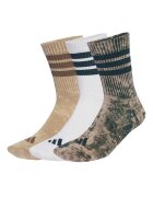 adidas Sportswear Унисекс дълги чорапи Stone Wash - 3 чифта Зелен/Кафяв