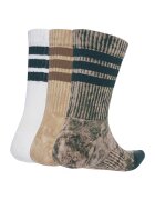 adidas Sportswear Унисекс дълги чорапи Stone Wash - 3 чифта Зелен/Кафяв