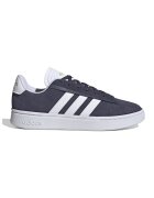 adidas Sportswear Велурени спортни обувки Grand Court - Бял/Тъмносин