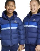 adidas Sportswear Зимно яке с качулка и капитониран ефект Син