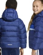 adidas Sportswear Зимно яке с качулка и капитониран ефект Син