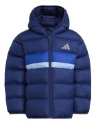 adidas Sportswear Зимно яке с качулка и капитониран ефект Син