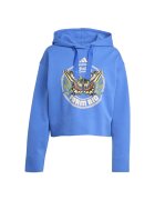 adidas Суичър Farm Hoodie за жени - Син