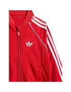 adidas Тренировъчен екип унисекс за деца рециклиран полиестер червен 44-62 CM