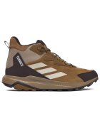 adidas туристически обувки от естествена кожа - модел Terrex Mid - кафяви