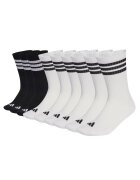 adidas Унисекс чорапи с памук с лого - 9 чифта - Бял/Черен