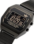 adidas Унисекс електронен часовник Черен