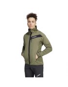 adidas Ветроустойчиво поларено яке за туризъм с качулка Terrex Techrock