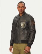 Aeronautica Militare Мъжко яке - естествена кожа - черно