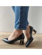 aga Елегантни дамски обувки E1506 2198 Black - Черни
