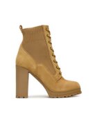 Aldo Дамски боти - естествена кожа - mustard