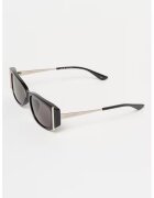 Alexander McQueen Слънчеви очила Cat-Eye - Черен/Сребрист