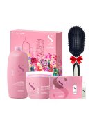 Alfaparf Комплект Semi Di Lino Moisture Nutritive с 1000 ml шампоан - 500 ml маска - 6 ампули x 13 ml масло и четка за коса