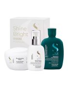 Alfaparf Комплект Semi Di Lino Reconstruction Shampoo - 250 ml и Diamond Illuminating Shine маска за коса - 200 ml и All-in-1 Diamond Illuminating Shine Fluid - 125 ml