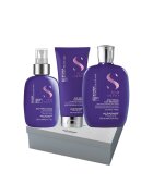 Alfaparf Milano Комплект Semi Di Lino Blonde за неутрализиране на жълтите тонове - Шампоан мл - Балсам 200 мл - Спрей 125 мл