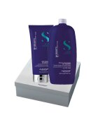Alfaparf Milano Комплект Semi Di Lino Brunette за неутрализиране на оранжевите тонове - Балсамов шампоан 200 мл