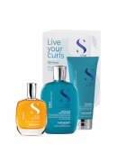 Alfaparf Milano Комплект за къдрава коса Curls - Шампоан 250 мл - Балсам 200 мл - Изглаждащо олио 100 мл