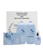 Alfaparf Semi di Lino Density Thickening Pack за тънка коса - шампоан - 1000 мл + балсам - 1000 мл + лосион - 125 мл - + крем без измиване - 125 мл