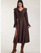 Alina Cernatescu Рокля Asana с цепка - Кафяв