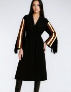 Alina Cernatescu Totem Coat With Knitted Sleeves