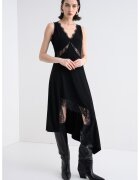 AllSaints Асиметрична шпиц рокля с дантела