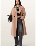 AllSaints Дълъг тренч Sellma с вълна и копчета