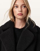 AllSaints Дълго палто с копчета Черен