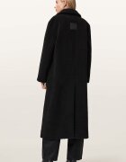 AllSaints Дълго палто с копчета - Черен