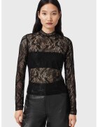 AllSaints Дантелена блуза Aria с ниска яка