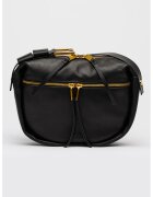 AllSaints Кожена чанта през рамо Noemie - Черен