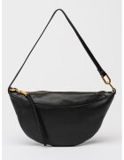 AllSaints Кожена чанта за рамо Luna - Черен