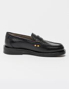 AllSaints Кожени мокасини с овален връх Черен