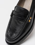 AllSaints Кожени мокасини с овален връх Черен